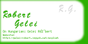 robert gelei business card